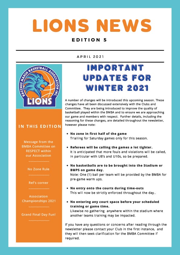 Lions News Edition 5